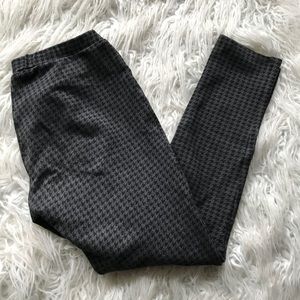 JOIE Houndstooth Print‎ Leggings Gray Black